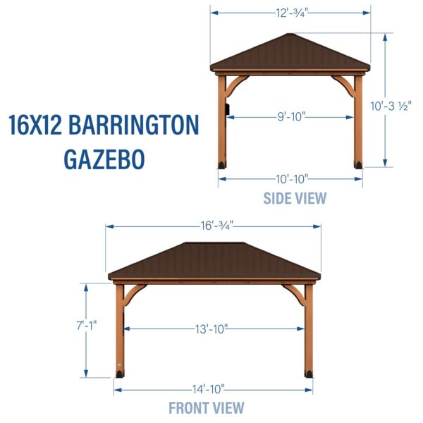 Backyard Discovery 16×12 Barrington Gazebo - Image 13