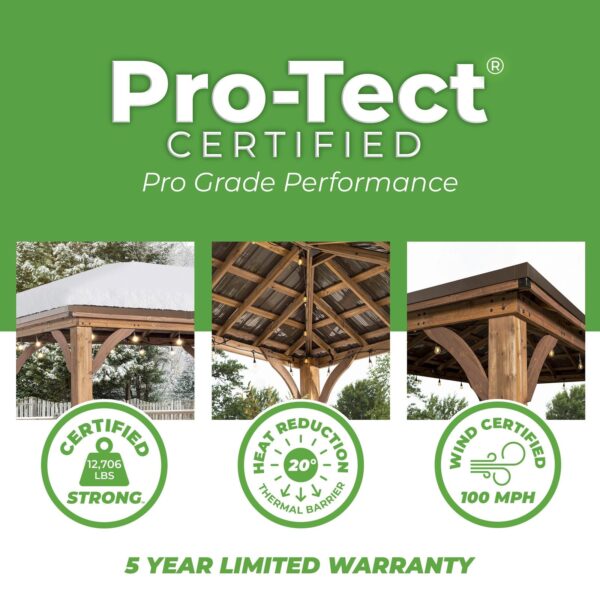 Backyard Discovery 20×12 Barrington Gazebo/Carport - Image 3