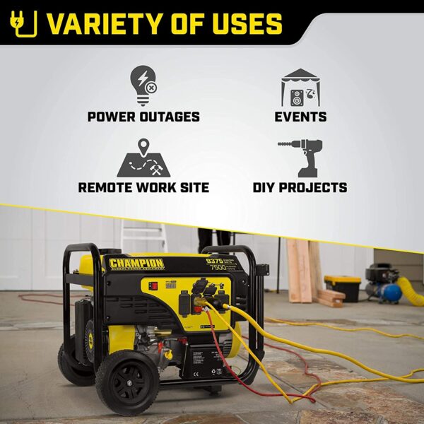 Champion 100813 7500W/9375W 50 Amp Gas Electric Start Generator New - Image 5