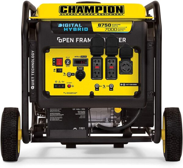 Champion 100520 7000W/8750W Open Frame Hybrid Electric Start Inverter Generator New - Image 2