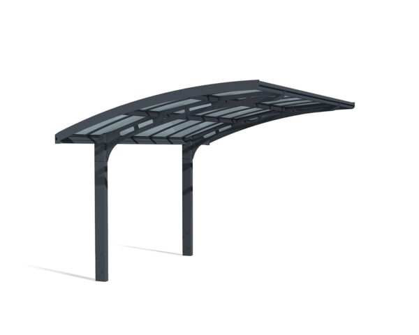 Palram – Canopia Arizona Breeze 5000 Carport – 10′ x 16′ x 9′ – Gray/Bronze