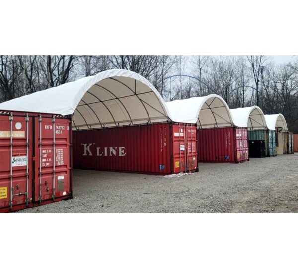 Mytee Products 40′(L) x 20′(W) Shipping Container Canopy Shelter - Image 7
