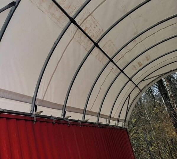 Mytee Products 40′(L) x 20′(W) Shipping Container Canopy Shelter - Image 8