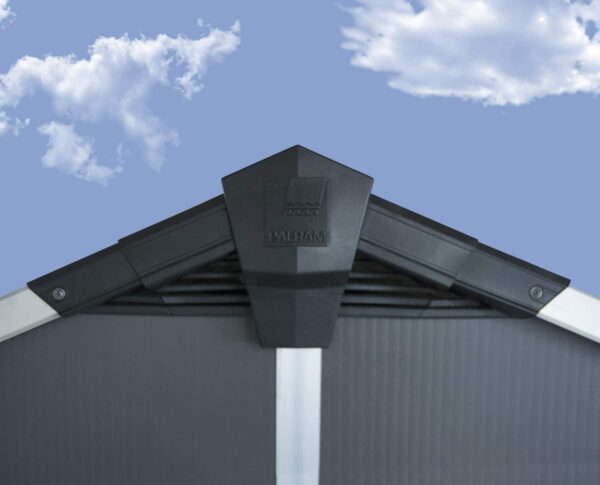 Palram – Canopia | Yukon 11×17 Storage Shed, Gray 11′ x 17′ - Image 2