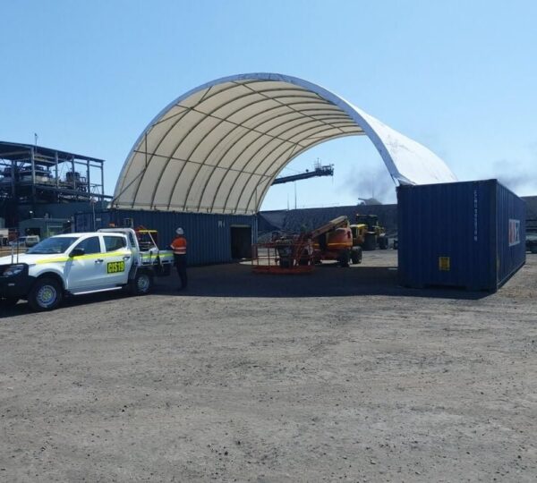 Mytee Products 40′(L) x 20′(W) Shipping Container Canopy Shelter