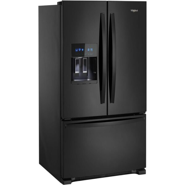 Whirlpool – 24.7 Cu. Ft. French Door Refrigerator – Black - Image 2