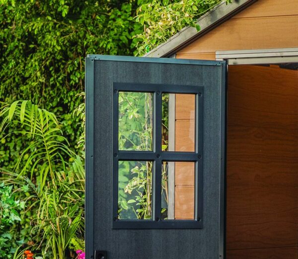 Keter Newton 7.5×11 Large Resin Outdoor Storage Shed Kit - Image 3