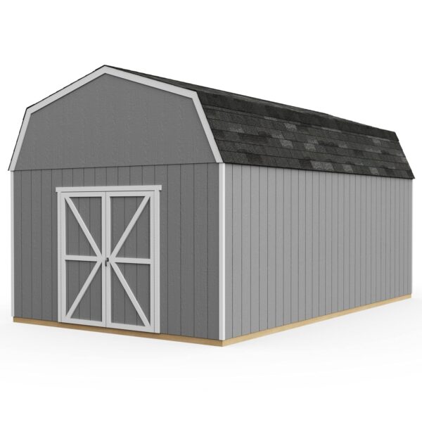 Handy Home Products Hudson 12×20 Do-it-Yourself Wooden Storage Shed with Floor Brown - Image 10