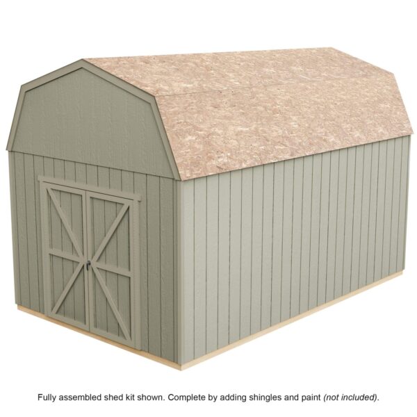 Handy Home Products Braymore 10×16 Do-It-Yourself Wooden Storage Shed with Floor - Image 11