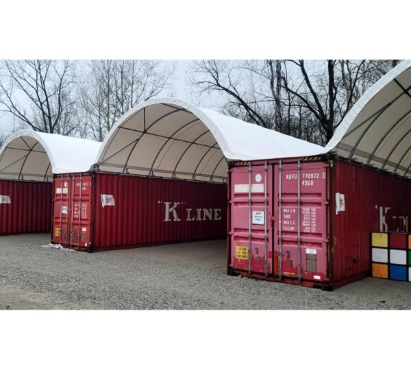 Mytee Products 40′(L) x 20′(W) Shipping Container Canopy Shelter - Image 9