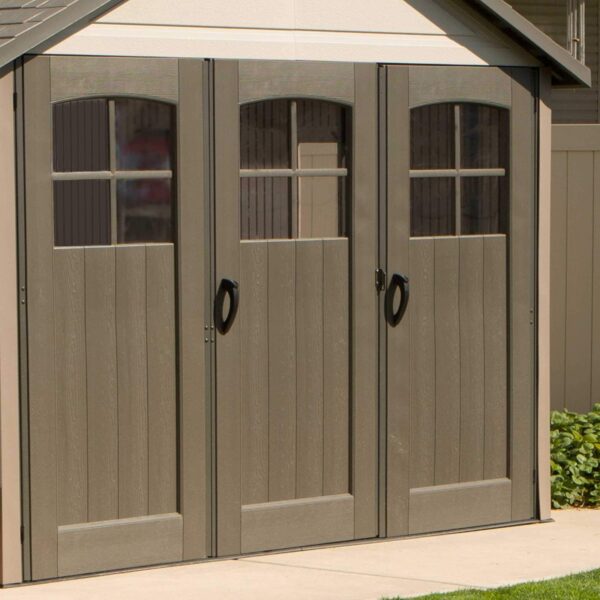 Lifetime 60236 11 x 18.5 Ft. Outdoor Storage Shed, 11 x 18.5, Desert Sand - Image 9