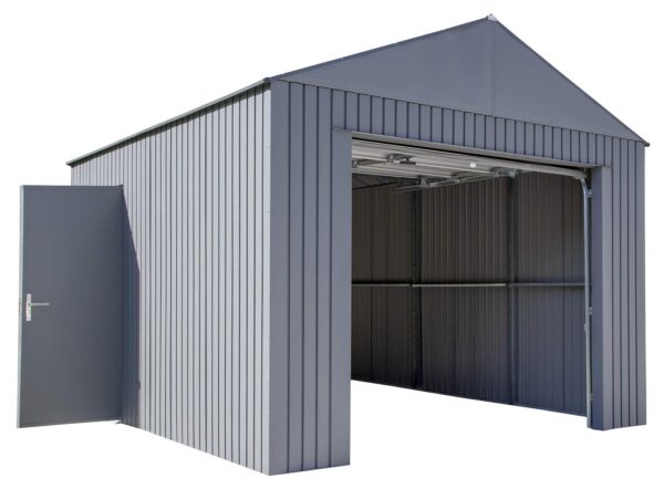 SOJAG GRC1215 Everest Wind & Snow Rated Steel Garage – 12 ft. x 15 ft. x 10 ft. Charcoal 12′ x 15′ - Image 2