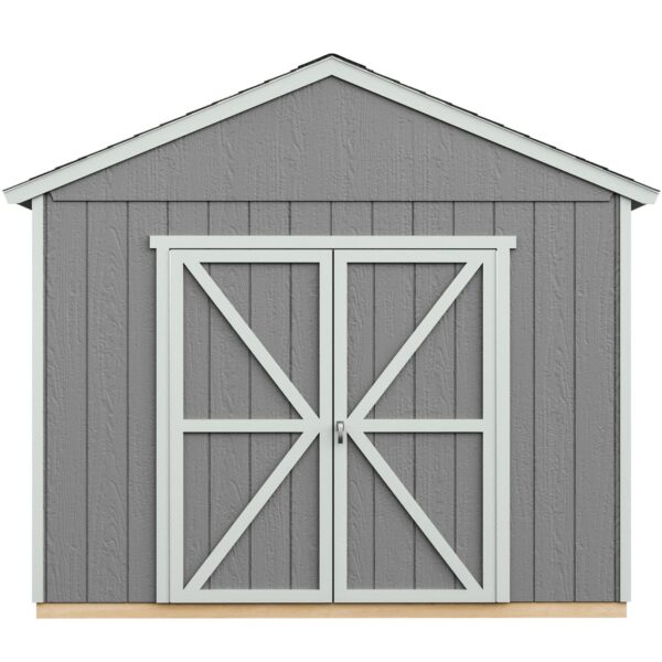 Handy Home Products Rookwood 10×18 Do-It-Yourself Wooden Storage Shed Brown Without Floor - Image 2