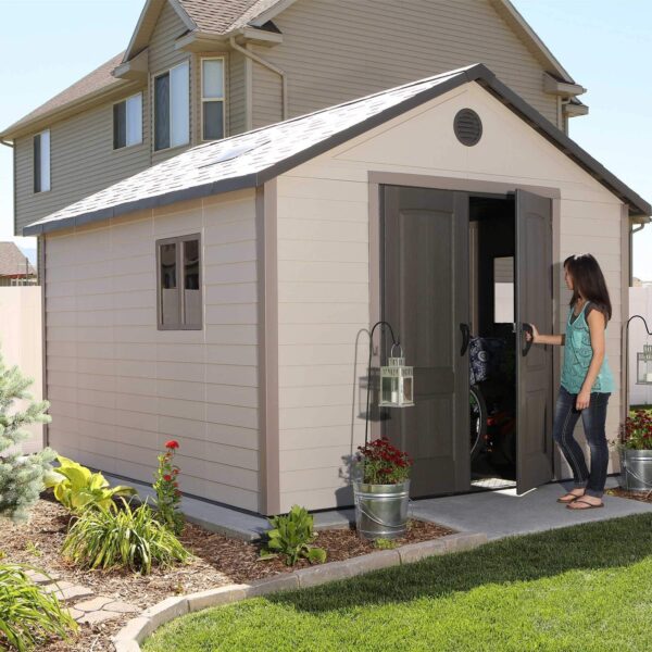 Lifetime 6415 Outdoor Storage Shed, 11 by 13.5 Feet 11 x 13.5 Ft. - Image 2
