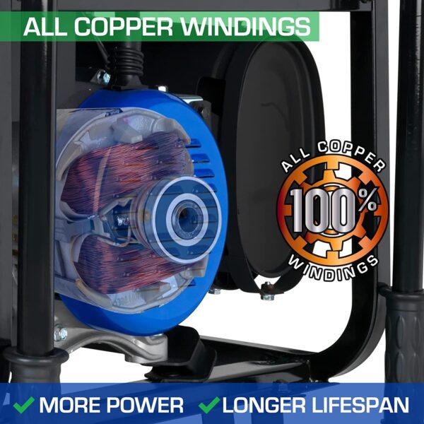 DuroMax XP13000HXT 13,000-Watt 500cc Tri Fuel Gas Propane Natural Gas Portable Generator with CO Alert - Image 11