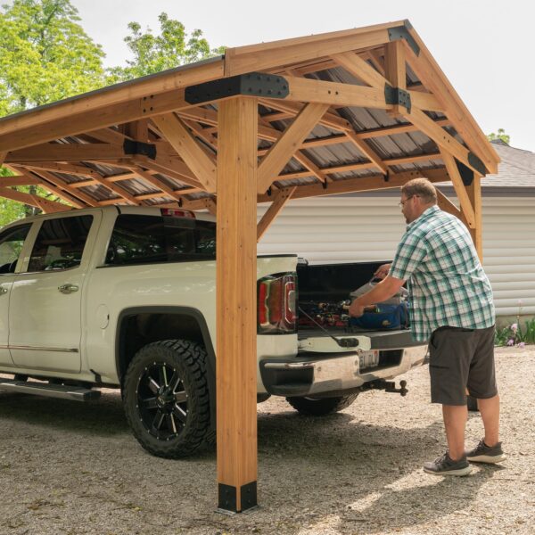 Backyard Discovery 20×12 Norwood Carport/Gazebo - Image 13