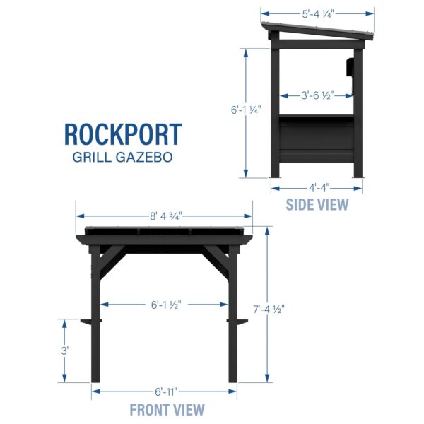 Backyard Discovery Rockport Steel Grill Gazebo - Image 13