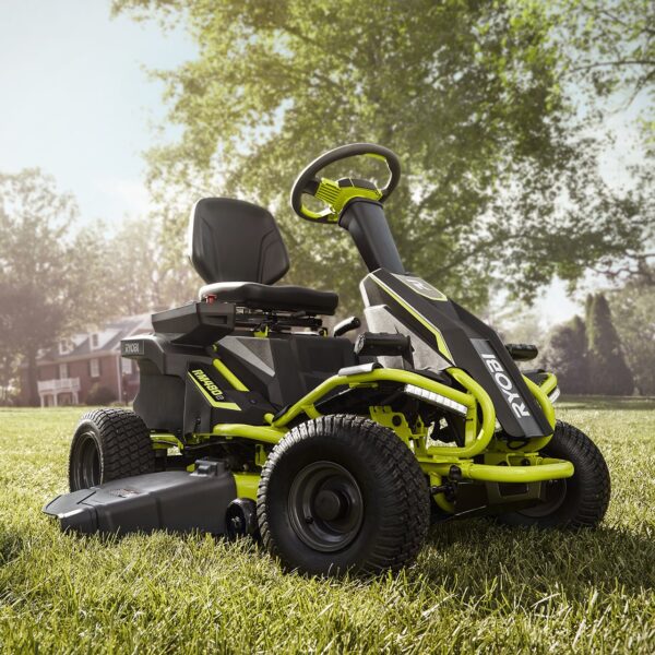 RYOBI 38 in. 100 Ah Battery Electric Rear Engine Riding Lawn Mower - Image 2