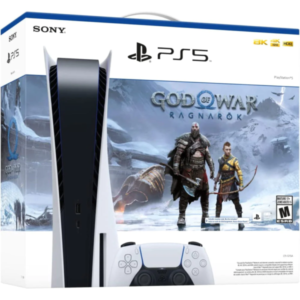 Sony PS5 Console God of War Ragnarok Bundle, White