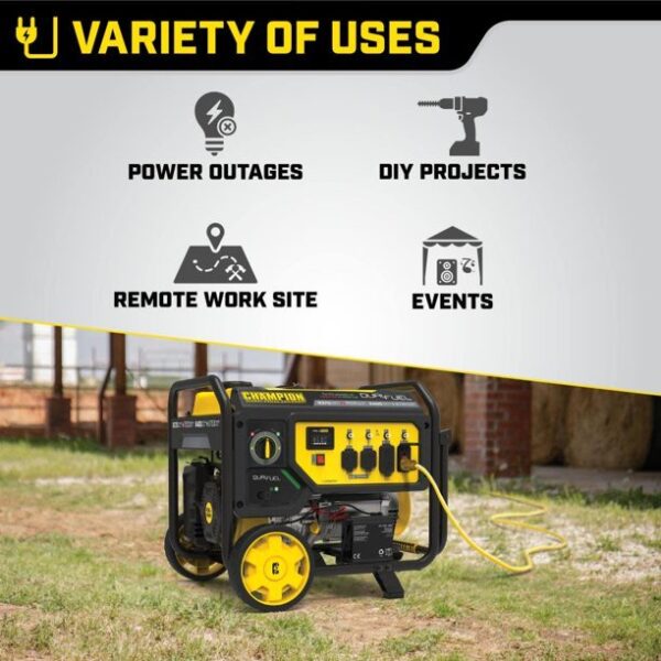 Champion 3005551 7500W 120-240V Gasoline or Propane Portable Generator - Image 2