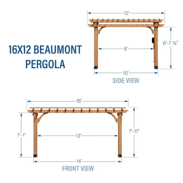 16X12 BEAUMONT PERGOLA - Image 2