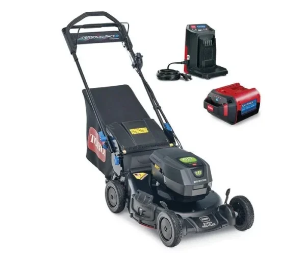 21 in. Super Recycler 60-Volt SmartStow Max Cordless Battery Walk Behind Mower 7.5 Ah Battery and Charger Included - Image 6