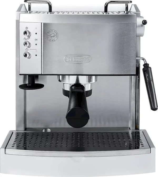 De’Longhi – Espresso Machine with 15 bars of pressure, Milk Frother and removable water tank – Stainless Steel - Image 3