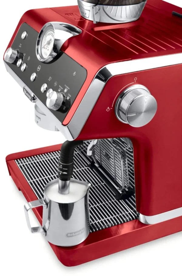De’Longhi – La Specialista Prestigio Espresso Machine with Active Temperature Control and Dual Heating System – Red - Image 4