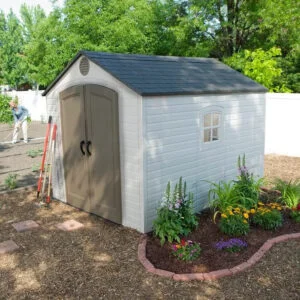 8 Ft. W x 10 Ft. D Plastic Traditional Storage Shed - Image 11