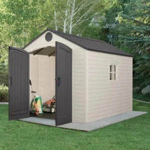 8 Ft. W x 10 Ft. D Plastic Traditional Storage Shed - Image 2