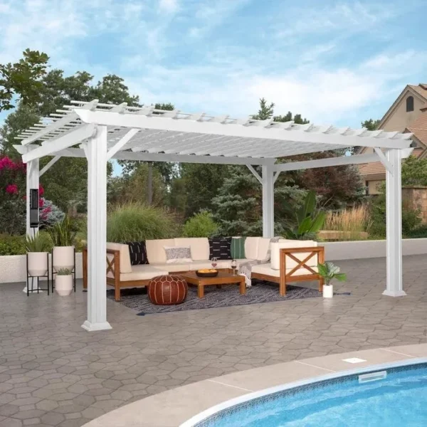 Backyard Discovery 16 ft. x 12 ft. Steel Traditional Pergola - Image 5