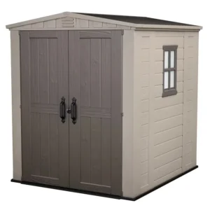 Factor 6 x 6 FT Strong Storage Shed Made Of Extremely Durable Resin And Reinforced with Stee