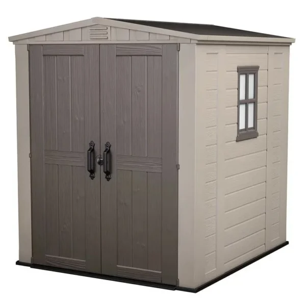 Factor 6 x 6 FT Strong Storage Shed Made Of Extremely Durable Resin And Reinforced with Stee