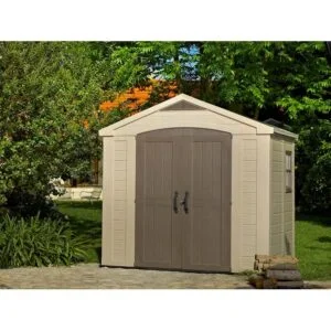 Factor 8 ft. W x 6 ft. D Plastic Storage Shed - Image 4