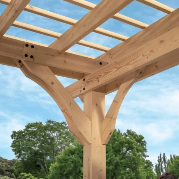 12×10 Fairhaven Pergola Natural - Image 7