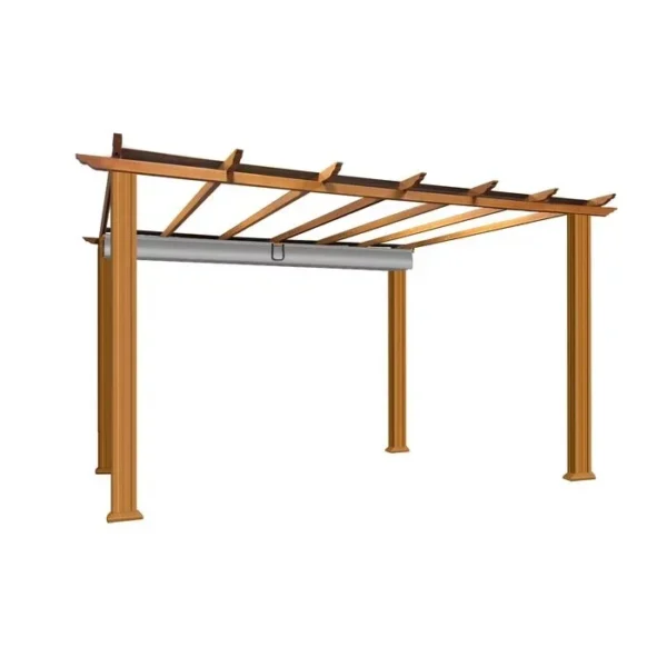 Verona 16 Ft. W x 11 Ft. D Aluminum Pergola with Canopy - Image 5